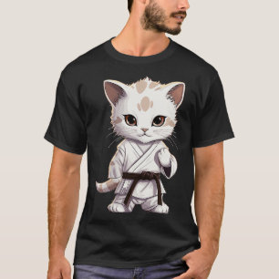 Camiseta Karate Cute Kitten Martial Arts Kitty para el amor