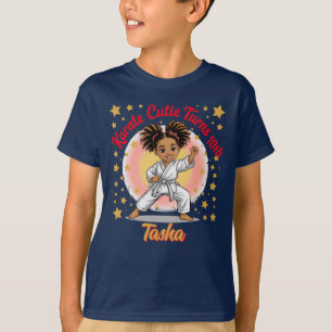 Camiseta Karate Cutie Chica de cumpleaños celebración arte