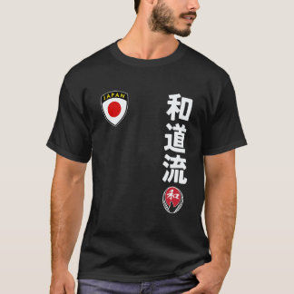 Camiseta Karate de Equipo Clásico Wado Ryu Bandera de Japón