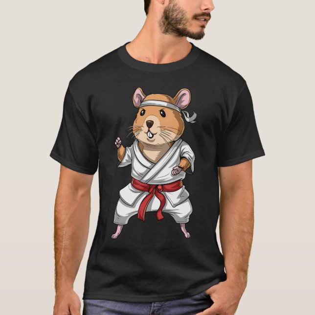 Camiseta Karate de hámster (Anverso)