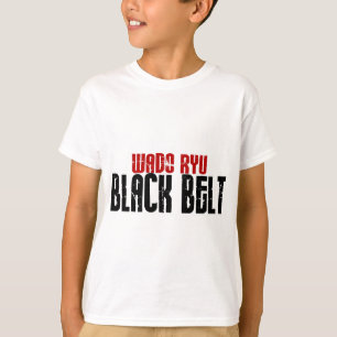Camiseta Karate de la correa negra de Wado Ryu