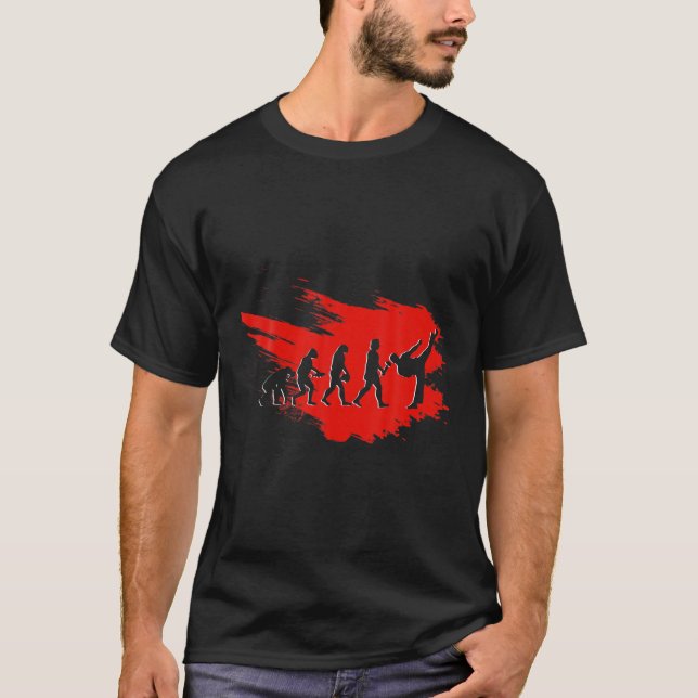 Camiseta Karate de la Evolución (Anverso)