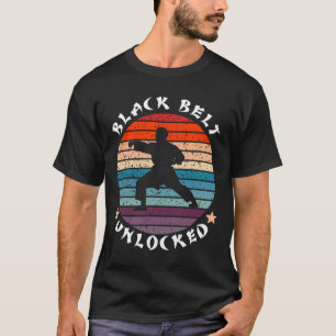 Camiseta Karate de logro sin bloqueo del nivel del cinturón