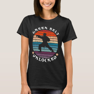 Camiseta Karate de logro sin bloqueo del nivel del cinturón