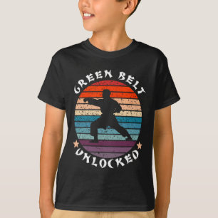 Camiseta Karate de logro sin bloqueo del nivel del cinturón
