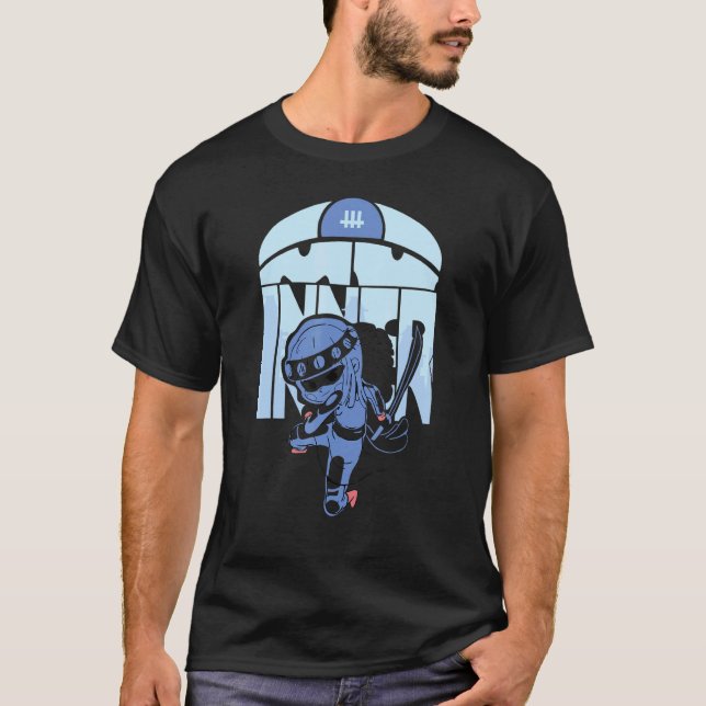 Camiseta Karate de Ninja Bebé con Espada para Amigos Marcia (Anverso)