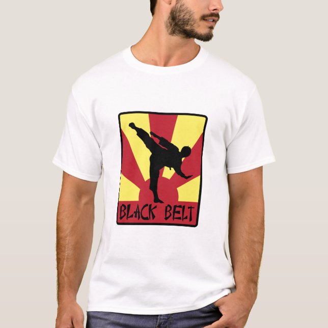 Camiseta Karate del cinturón negro (Anverso)