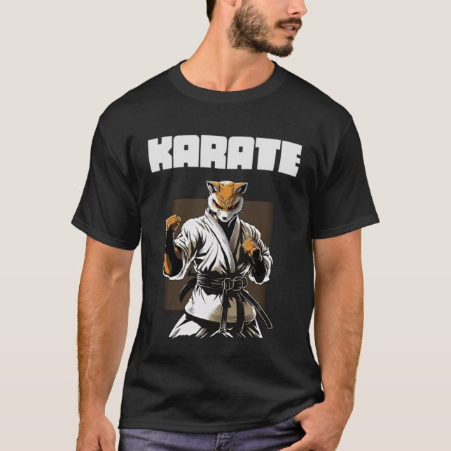 Camiseta Karate deportivo de combate Fox 1 (Anverso)