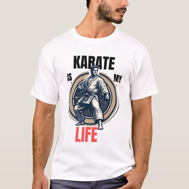 Camiseta Karate es mi vida - Diseño de Karate (Anverso)