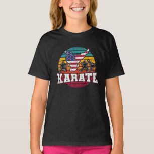 Camiseta Karate femenino - Chicas Bandera de Estados Unidos