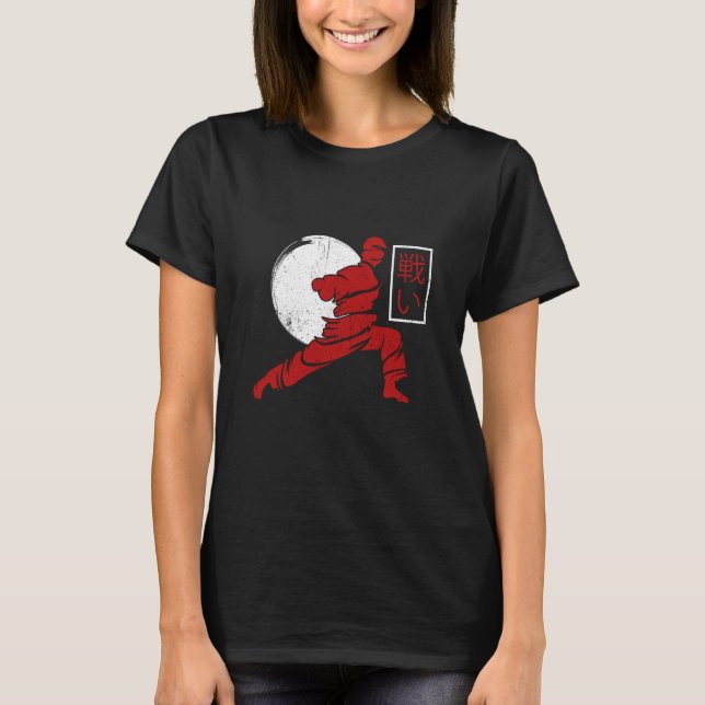 Camiseta Karate Fighter Karate Pose Karate Kick (Anverso)