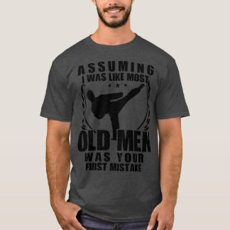 Camiseta Karate Fighter Old Men Grandfather Gift 1