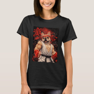 Camiseta Karate French Bulldog Perro Luchador Frenchie