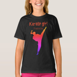 Camiseta Karate Girl Personalized Name