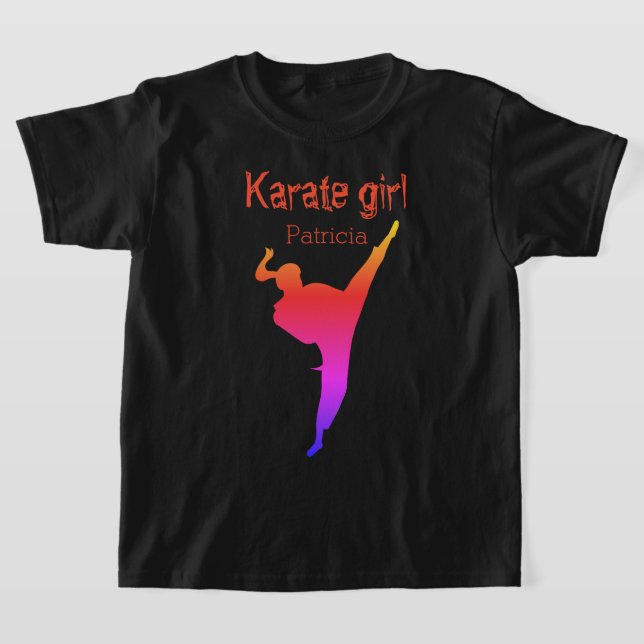 Camiseta Karate Girl Personalized Name (Distribución)