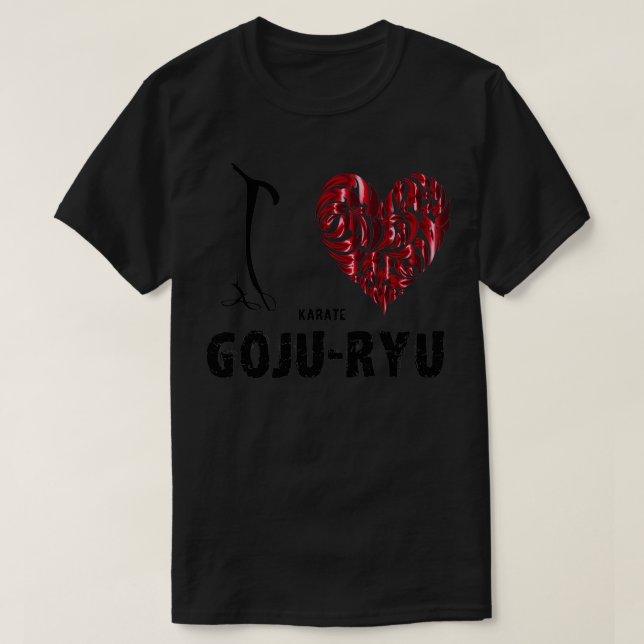 Camiseta Karate goju ryu Me encanta (Diseño del anverso)