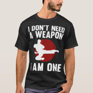 Camiseta Karate Gracioso Para Hombres Mujeres Artes Marcial