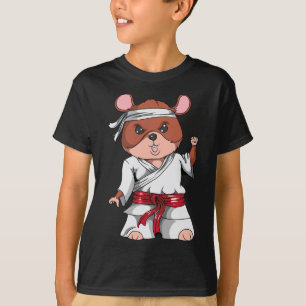 Camiseta Karate Hamster Kickboxing Martial Art Jiu Jitsu Fa