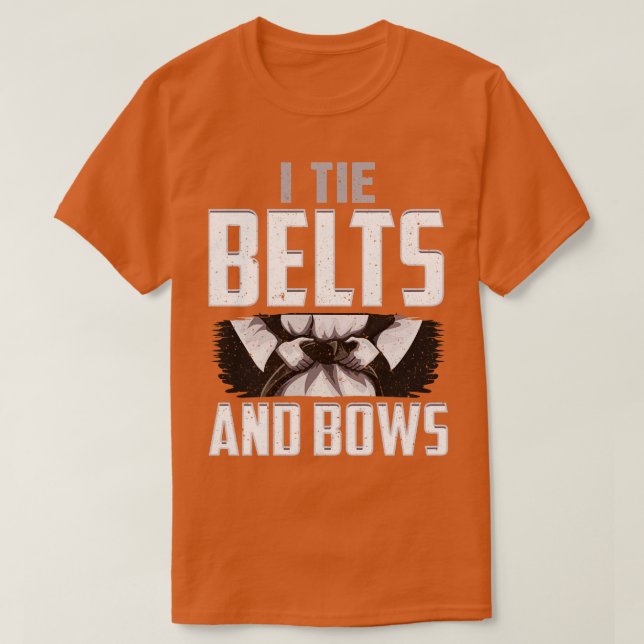 Camiseta Karate I Cinturones de Ataque, no dobla al Chica d (Diseño del anverso)