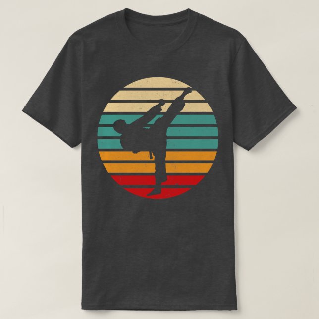 Camiseta Karate Kick Retro Sun Karate Fighter (Diseño del anverso)