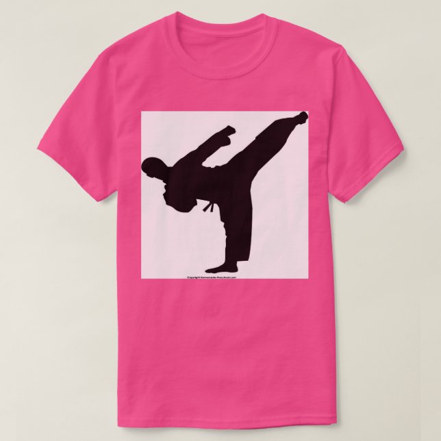 Camiseta Karate Kick Silhouette 1 (Diseño del anverso)