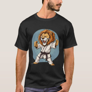 Camiseta Karate León Kickboxing Taekwondo Jiu-jitsu Mma Mar