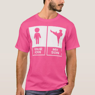 Camiseta Karate Mamá O Papá Tu Hijo Mi Hijo