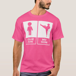 Camiseta Karate Mamá O Papá Tu Hijo Mi Hijo