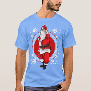 Camiseta Karate Martial Arts Santa Claus Feliz Navidad