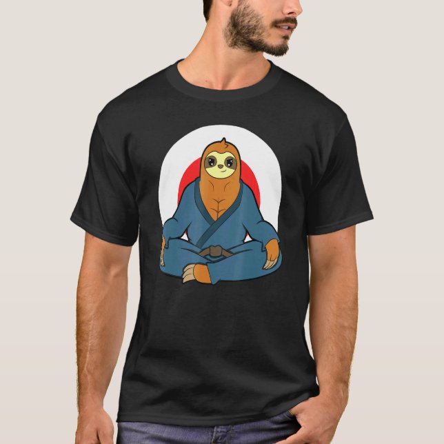 Camiseta Karate Master Martial Arts Jiu Jitsu Sloth 2 (Anverso)