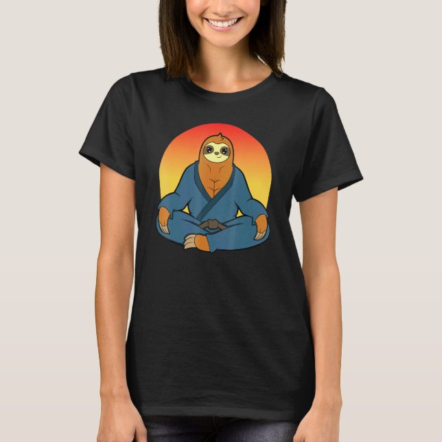 Camiseta Karate Master Martial Arts Jiu Jitsu Sloth 4 (Anverso)