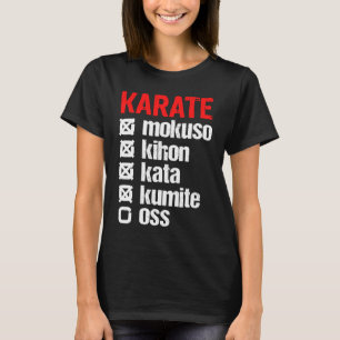 Camiseta Karate Mokuso Kihon Kata Kumite Entrenamiento Shot