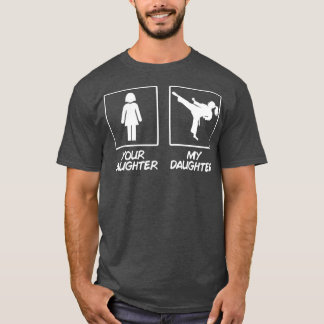 Camiseta Karate Mom Karate Daughter Black Belt