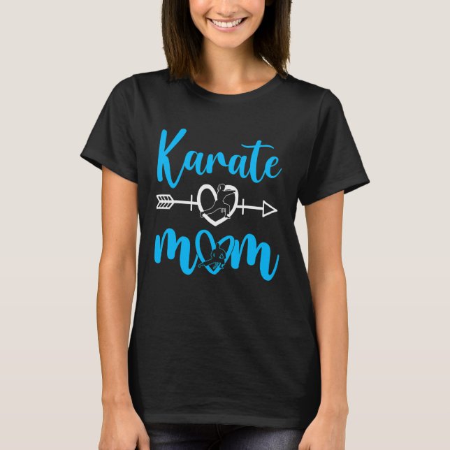 Camiseta Karate Mom Martial Son Daughter (Anverso)