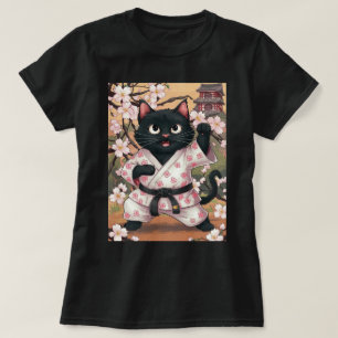 Camiseta Karate negro cute Kimono