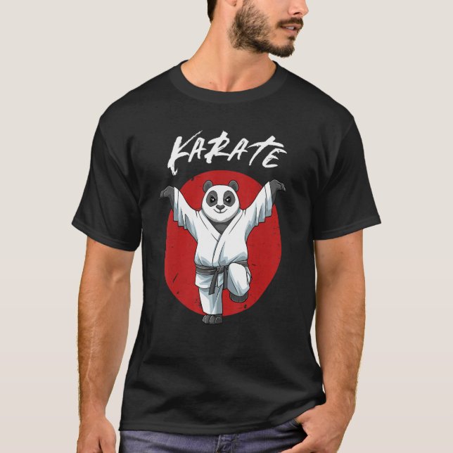 Camiseta Karate Panda Crane Kick Boys and Chicas Karate Pa (Anverso)