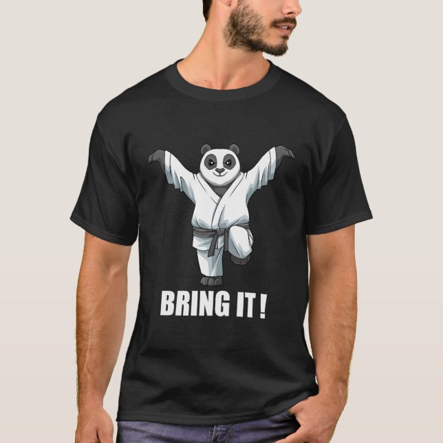 Camiseta Karate Panda Crane Kick Karate japonés Mial (Anverso)