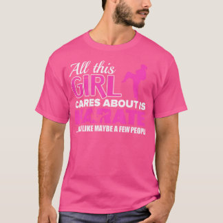 Camiseta Karate Para Mujeres Y Chicas - Esta Chica Se Preoc