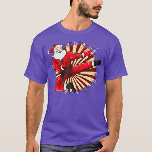 Camiseta Karate Santa Martial Arts Feliz Navidad
