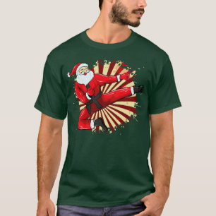 Camiseta Karate Santa Martial Arts Feliz Navidad