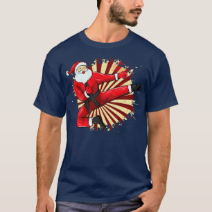 Camiseta Karate Santa Martial Arts Feliz Navidad