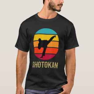 Camiseta Karate Shotokan Clásico Mano Atardecer Vintage Mar