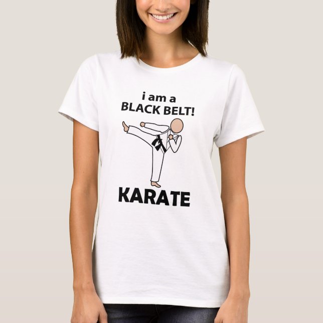 Camiseta Karate, soy un Karate del Cinturón Negro (Anverso)