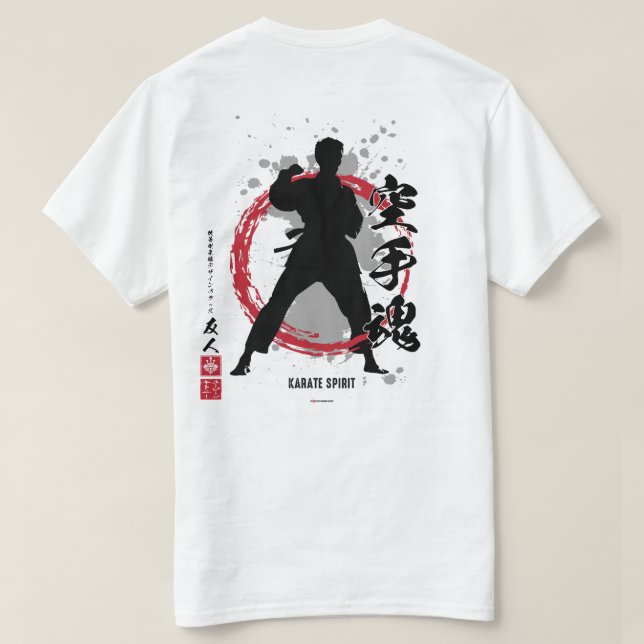 Camiseta Karate Spirit Warrior Shirt (Reverso del diseño)