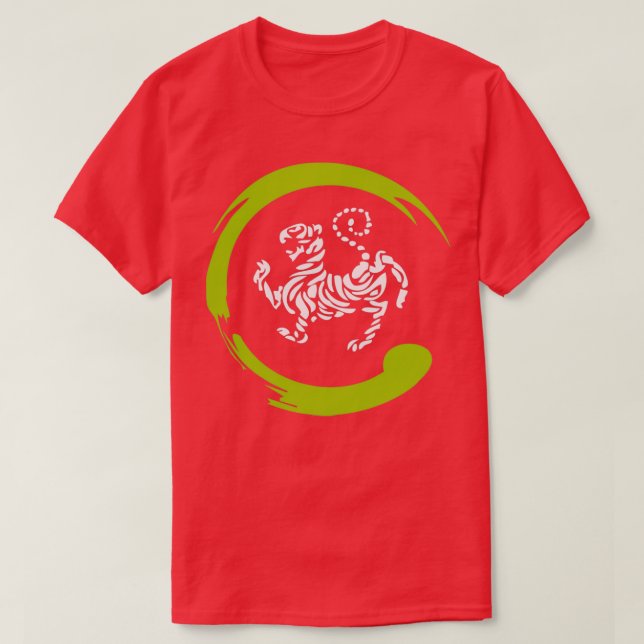 Camiseta karate stigre shotokan white Classic (Diseño del anverso)