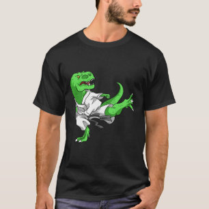 Camiseta Karate T-rex Dino Estudiante Dinosaurio Profesor K