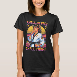 Camiseta Karate Taekwondo Huele Mis Pies Huelelos Chica Muj