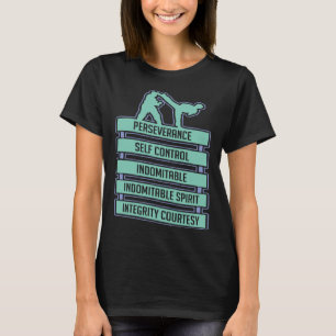 Camiseta Karate Taekwondo Tenets: entrenador de karate para