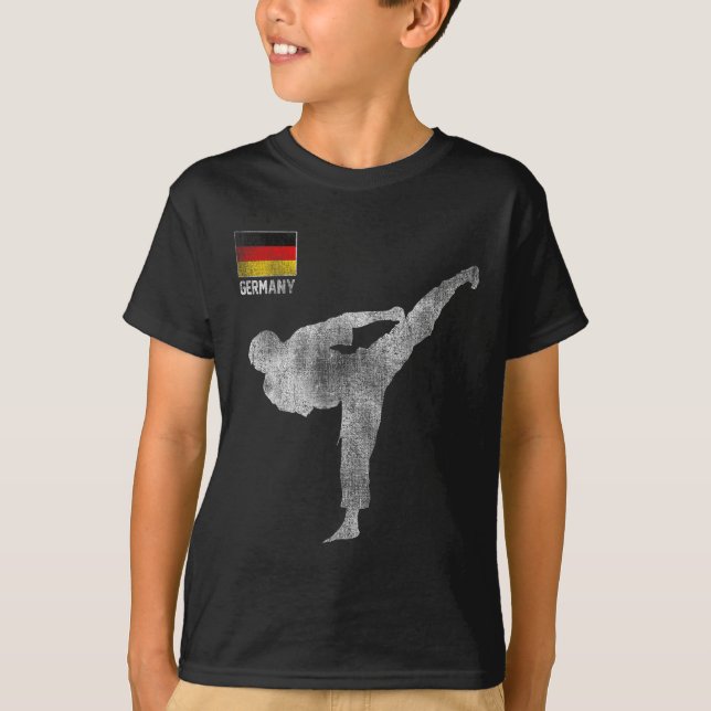 Camiseta Karate Team Martial Arts Mma Kick Germany German V (Anverso)