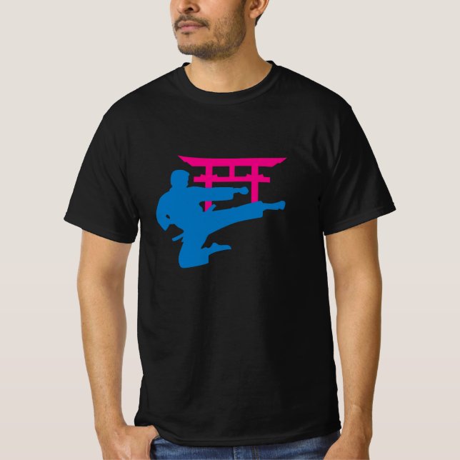Camiseta Karate Torii Neon Fighter (Anverso)
